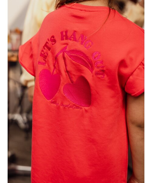 LOOXS Little Sweater jurk Poppy Red