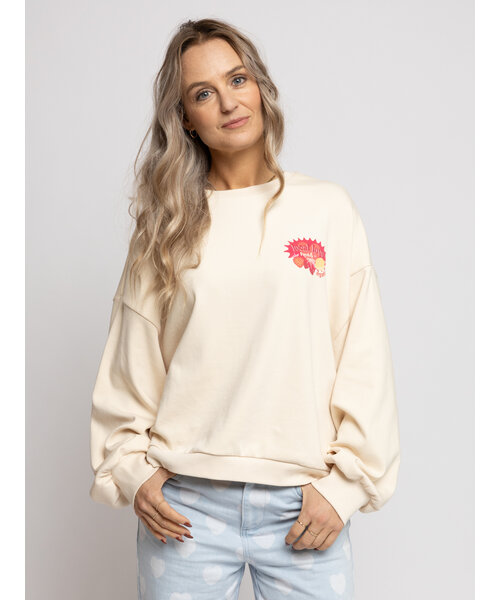 LXS the female concept LXS Sweater Creamy backprint
