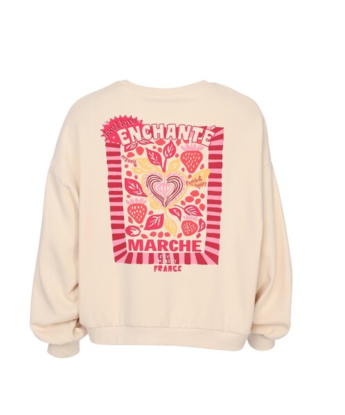 LXS the female concept LXS Sweater Creamy backprint