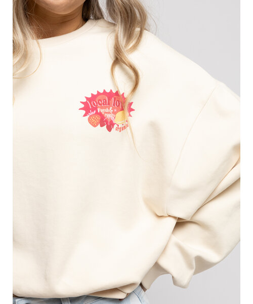 LXS the female concept LXS Sweater Creamy backprint