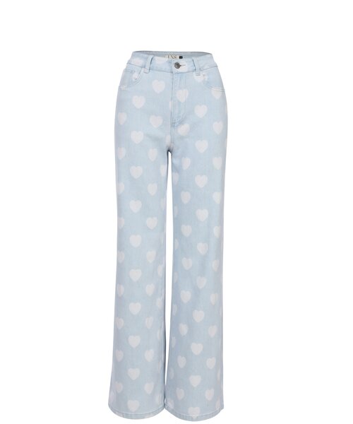 LXS the female concept LXS Denim wide leg Hearts