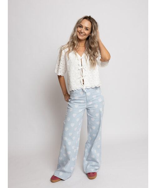 LXS the female concept LXS Denim wide leg Hearts