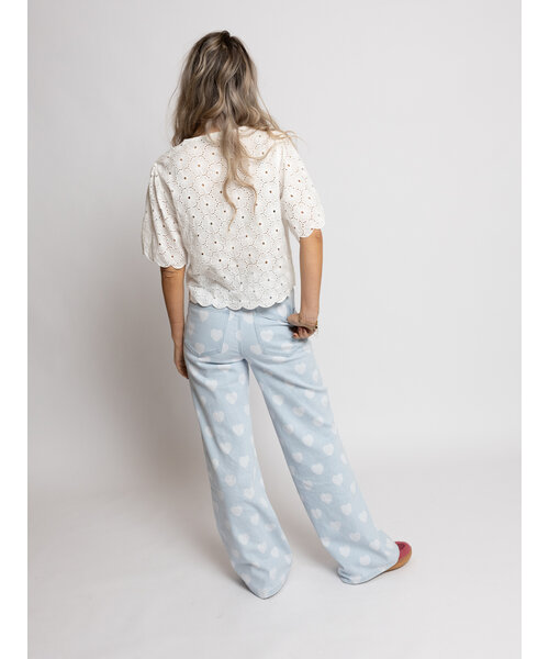 LXS the female concept LXS Denim wide leg Hearts