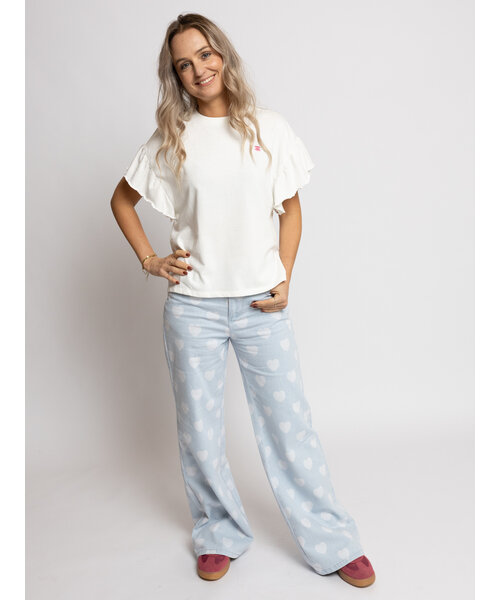 LXS the female concept LXS Denim wide leg Hearts