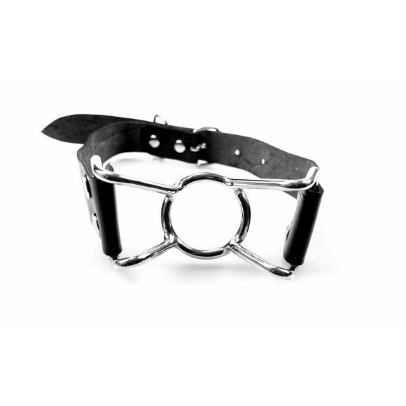 Spider Mouth Gag aus Leder & Edelstahl | Kinky BDSM