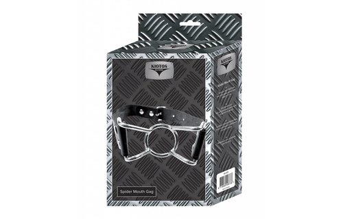 Spider Mouth Gag aus Leder & Edelstahl | Kinky BDSM