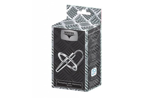 Penis Plug with Shiny Ring 30 mm - Stimulating & Delaying