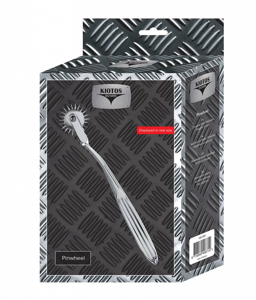 Pinwheel met scherpe punten | Sensuele stimulatie toy staal