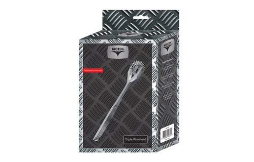Triple Pinwheel - Stimulate your skin with chrome-plated steel