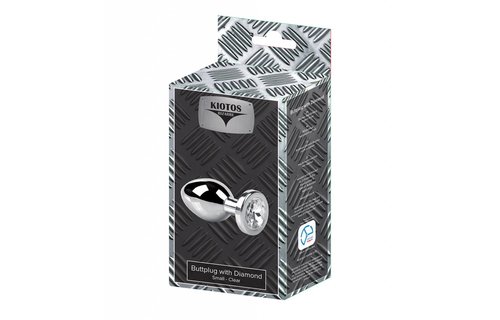 Buttplug met diamant - Klein Helder