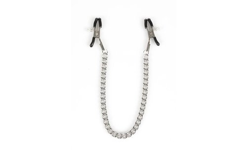 Verstellbare Bull Nose Nippelklemmen mit Gummi & Kette