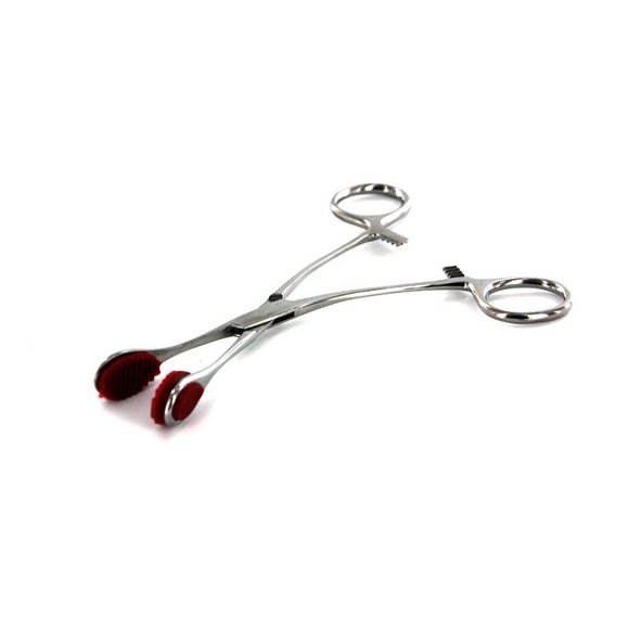 Safe Nipple Scissors made of Steel and Rubber for Nipple Play