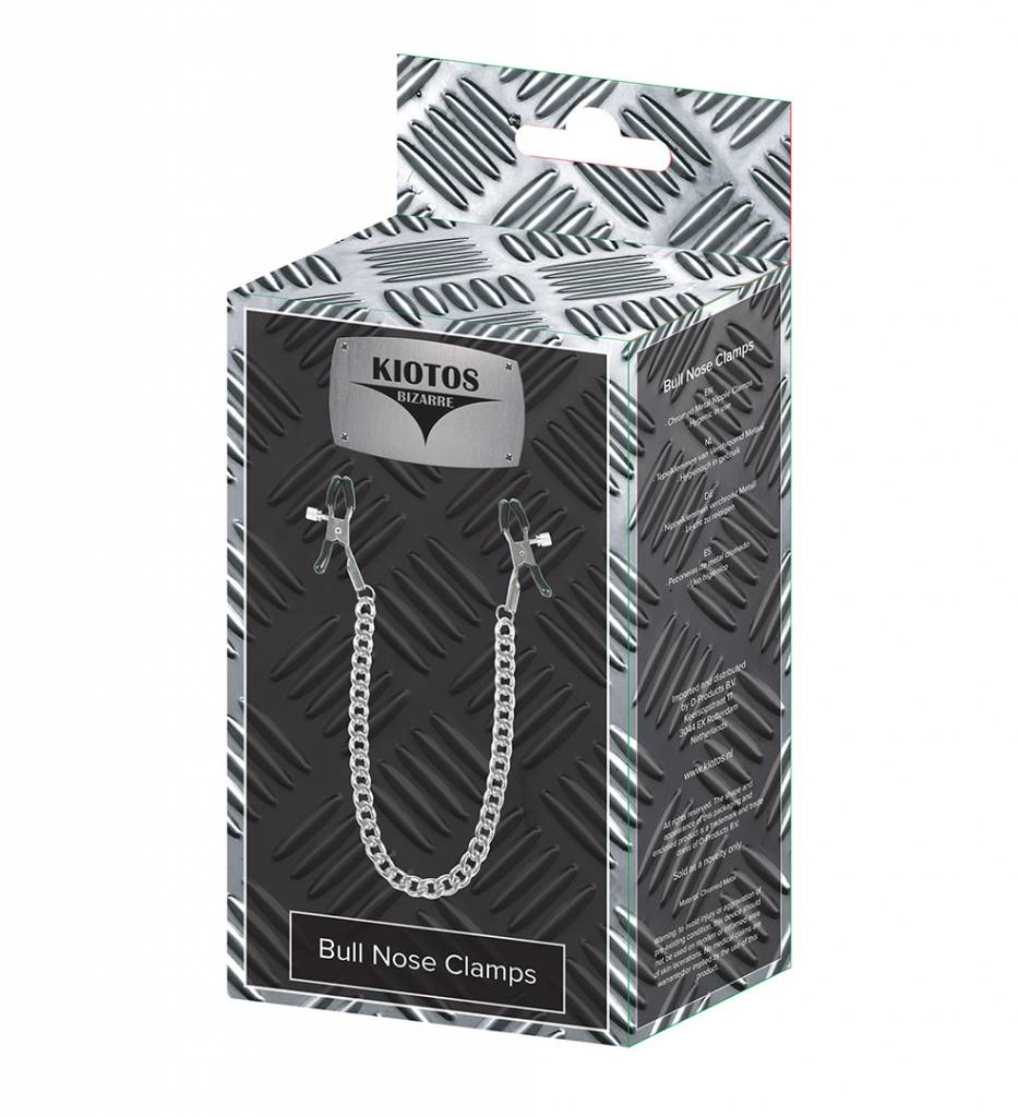 Verstelbare Bull Nose Tepelklemmen met Rubber & Ketting