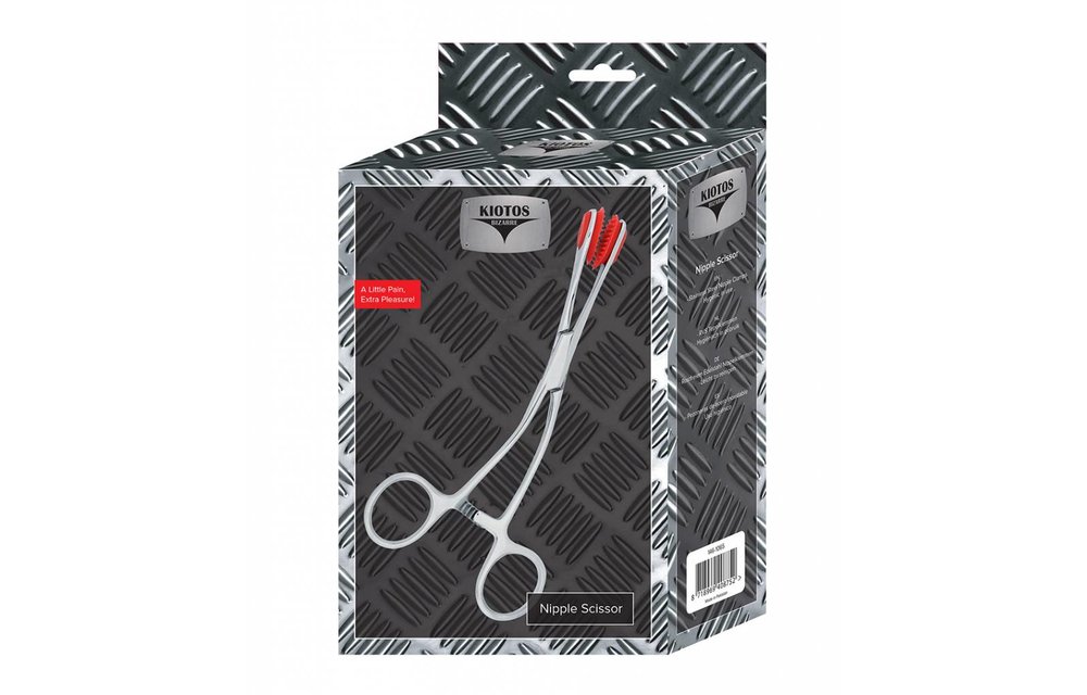 Safe Nipple Scissors made of Steel and Rubber for Nipple Play