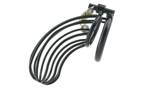Chastity Cage Black 2 | Strong Penis Cage Safe & Comfortable