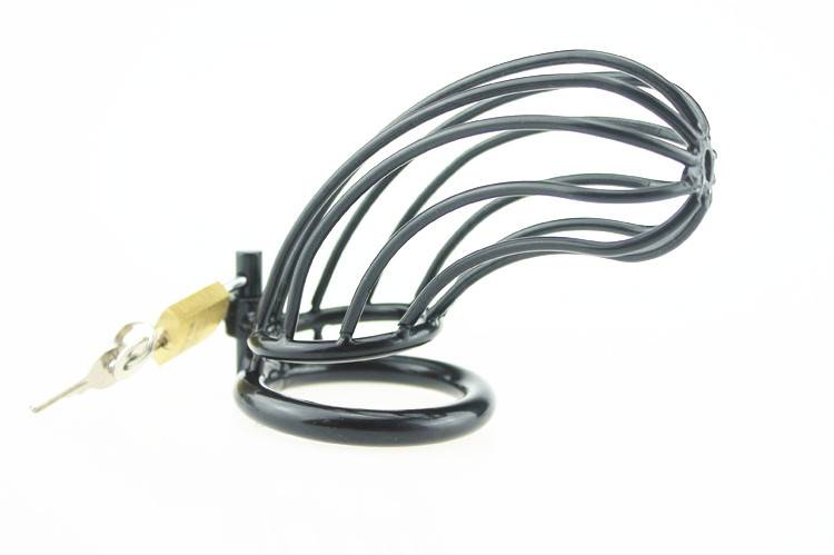 Chastity Cage Black 2 | Strong Penis Cage Safe & Comfortable