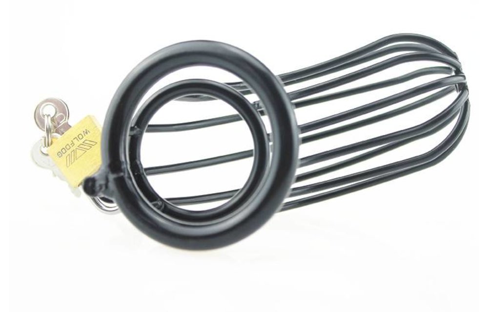 Chastity Cage Black 2 | Strong Penis Cage Safe & Comfortable
