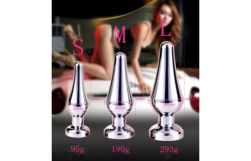 Butt plug aluminium Large 2