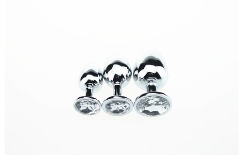 Kontaktplug Aluminium Medium 9 cm – Aluminium-Buttplug