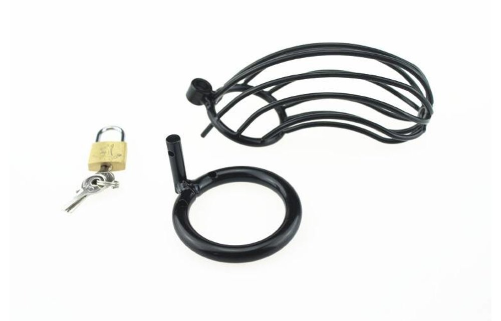 Chastity Cage Black 2 | Strong Penis Cage Safe & Comfortable