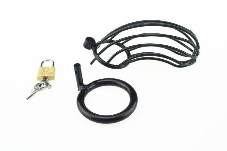 Chastity Cage Black 2 | Strong Penis Cage Safe & Comfortable
