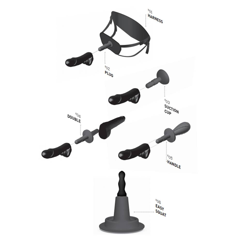 HUNG System Dildo Mickey 24 x 5 cm