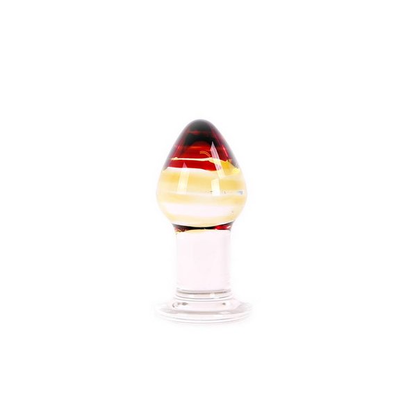 Glass Dildo Butt Plug 8.7 cm – Warm & Cold Effect