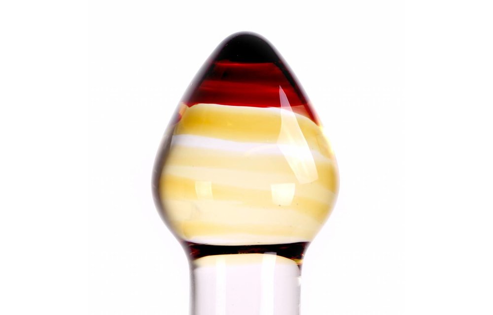 Glasdildo Butt Plug 8,7 cm – Warm- & Kalt-Effekt