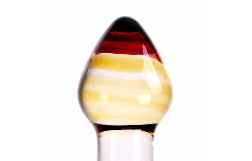 Glass Dildo Butt Plug 8.7 cm – Warm & Cold Effect