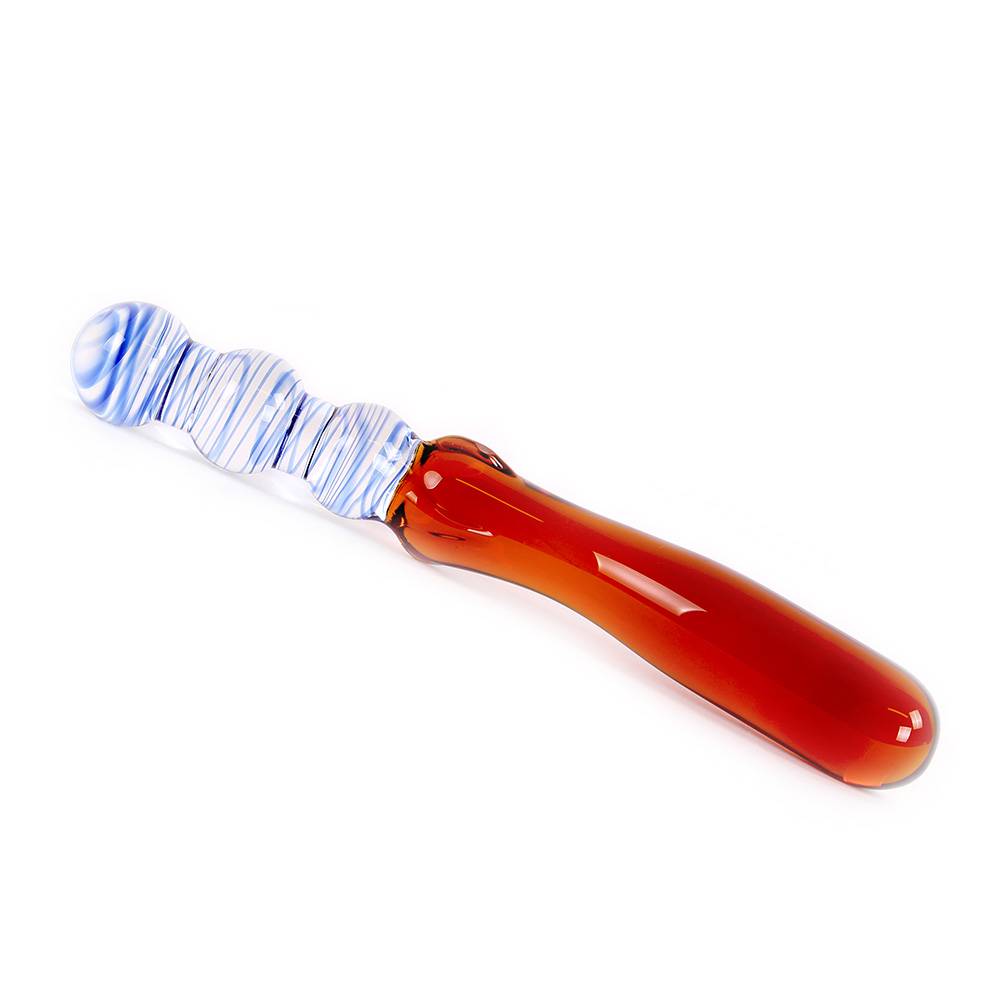 Dildo Blauw & Amber Curves 23.2 x 3 cm