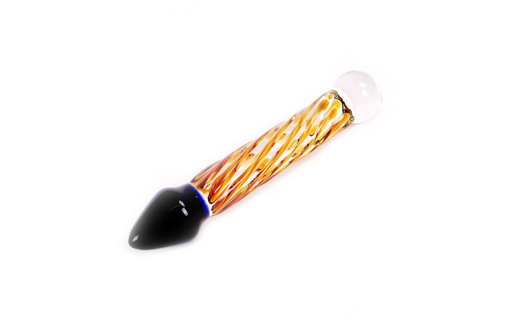 Dildo Zwart & Geel Rocket 19 x 3.5 cm
