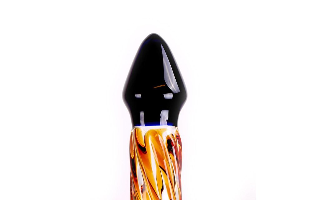 Dildo Zwart & Geel Rocket 19 x 3.5 cm