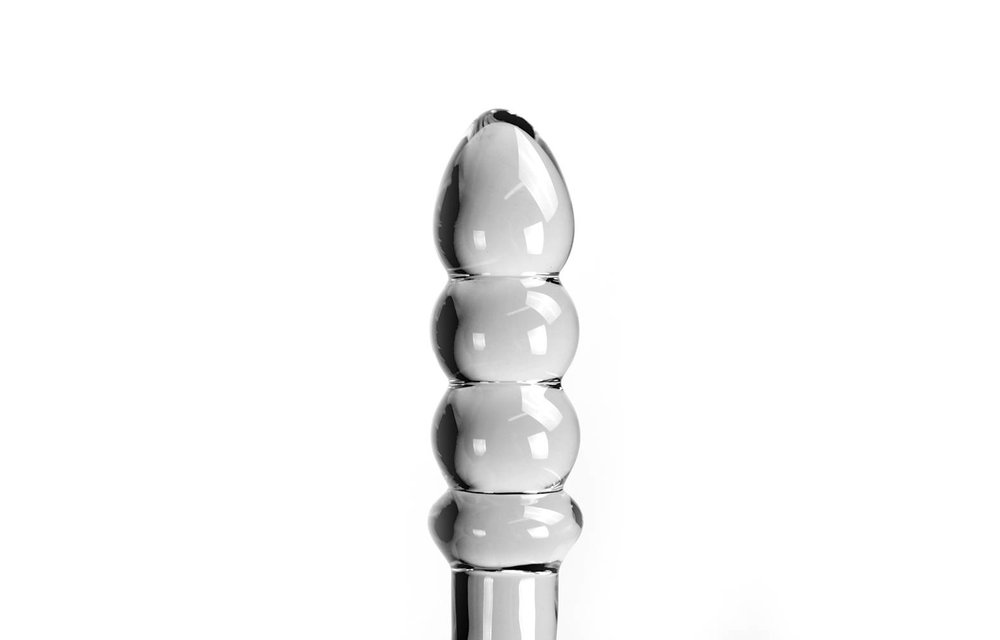 Clear Curve Dildo 17.5 cm – Glass dildo for warm & cold sensations