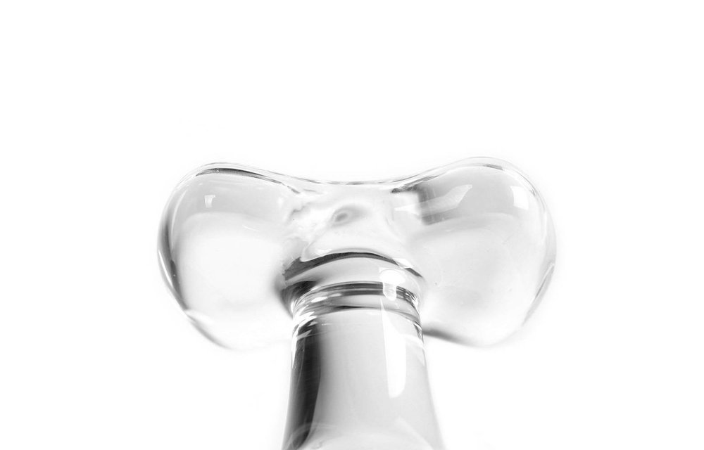 Clear Butt Plug 10.7x3.2 cm – Glass, Warm & Cold Pleasure
