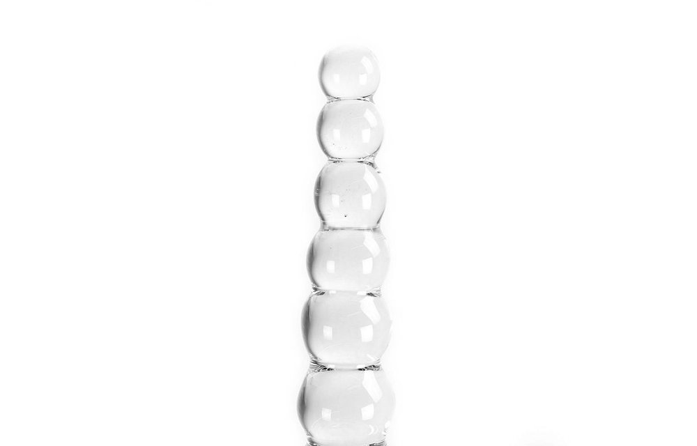 Clear Balls Dildo 21 cm – Glass Dildo Warm & Cold Effect