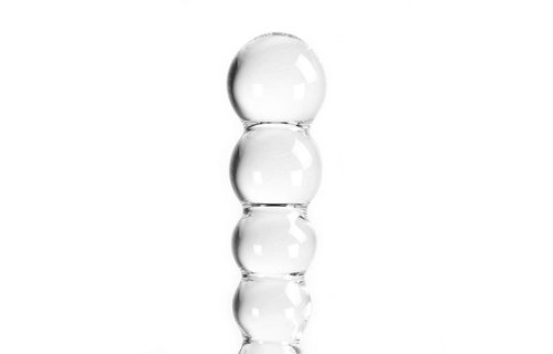 Dildo Helder Balls 21 cm – Glazen Dildo Warm & Koud Effect