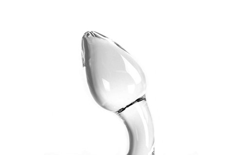 Dildo Helder Butt Plug & O-Ring 14,5 cm | Glazen dildo warmte/koude