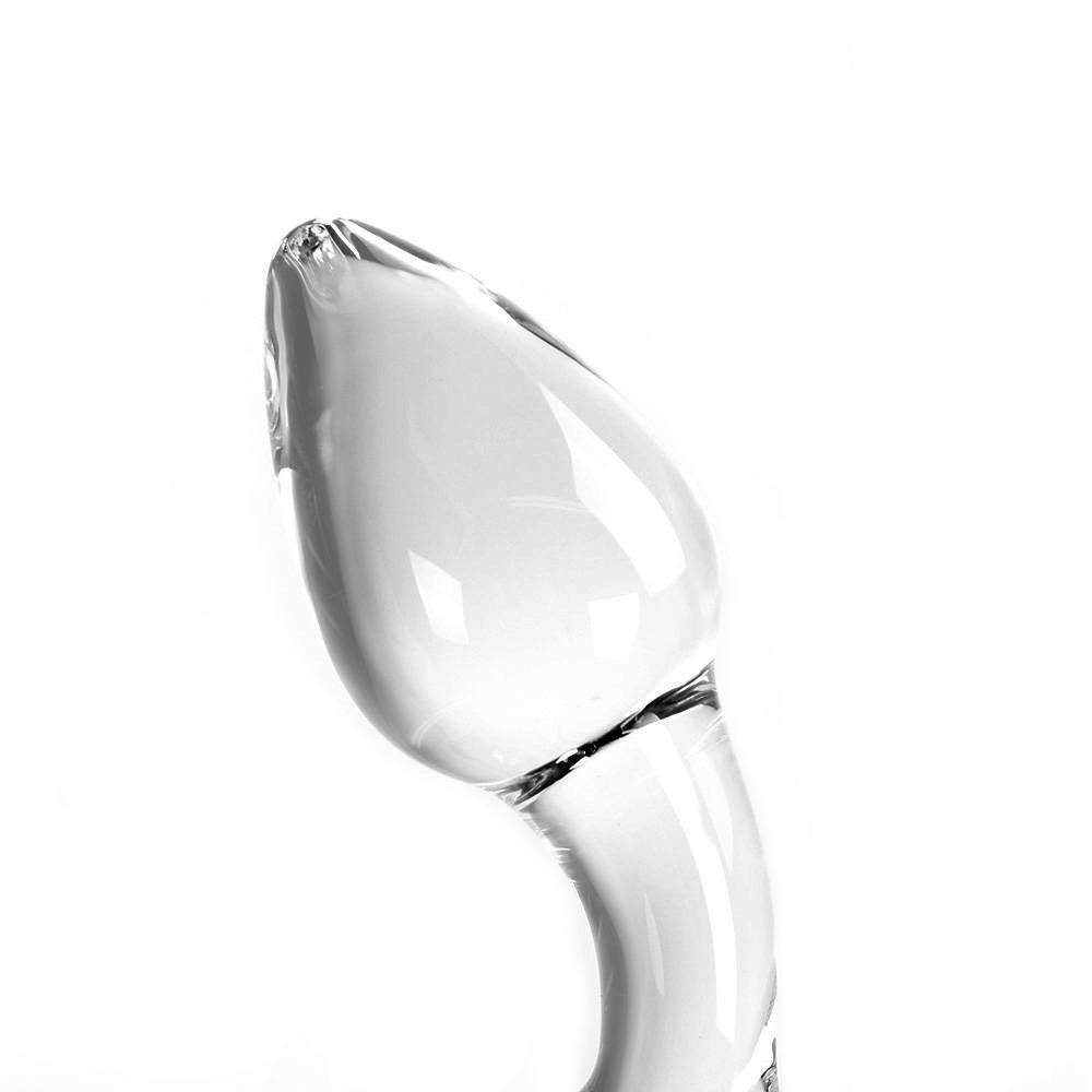 Dildo Helder Butt Plug & O-Ring 14,5 cm | Glazen dildo warmte/koude