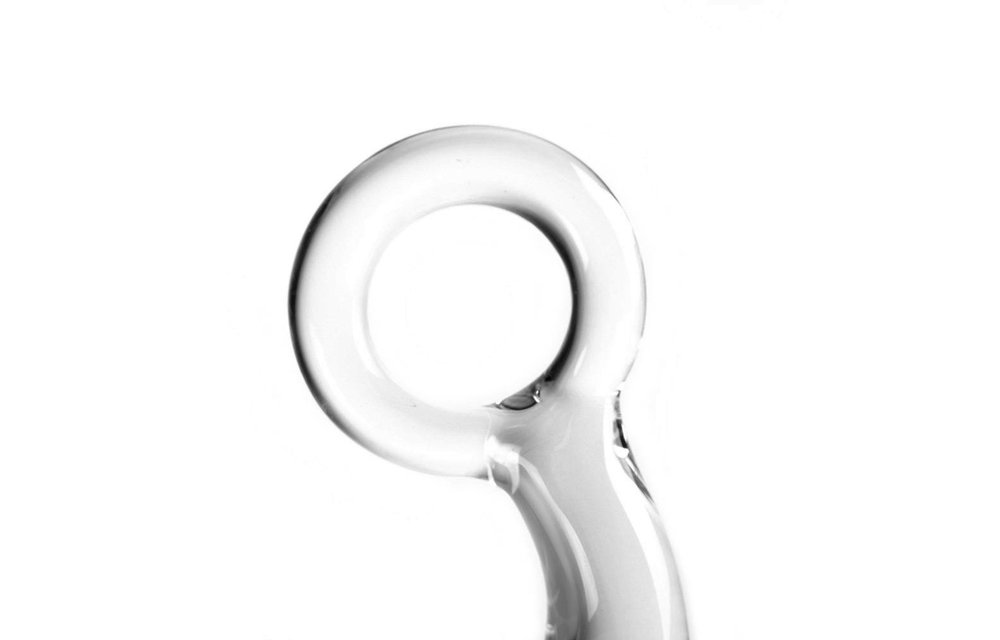 Dildo Helder Butt Plug & O-Ring 14,5 cm | Glazen dildo warmte/koude