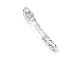 Dildo Klar Doppelt 21,5 cm – Glas-Spielzeug Warm/Kalt