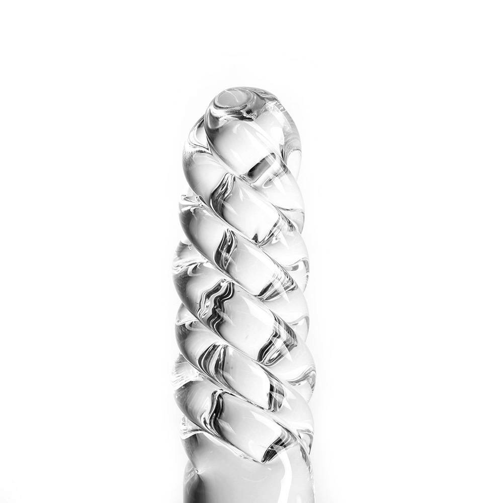 Dildo Helder Dubbel 21,5 cm – Glazen Speeltje Warm/Koud