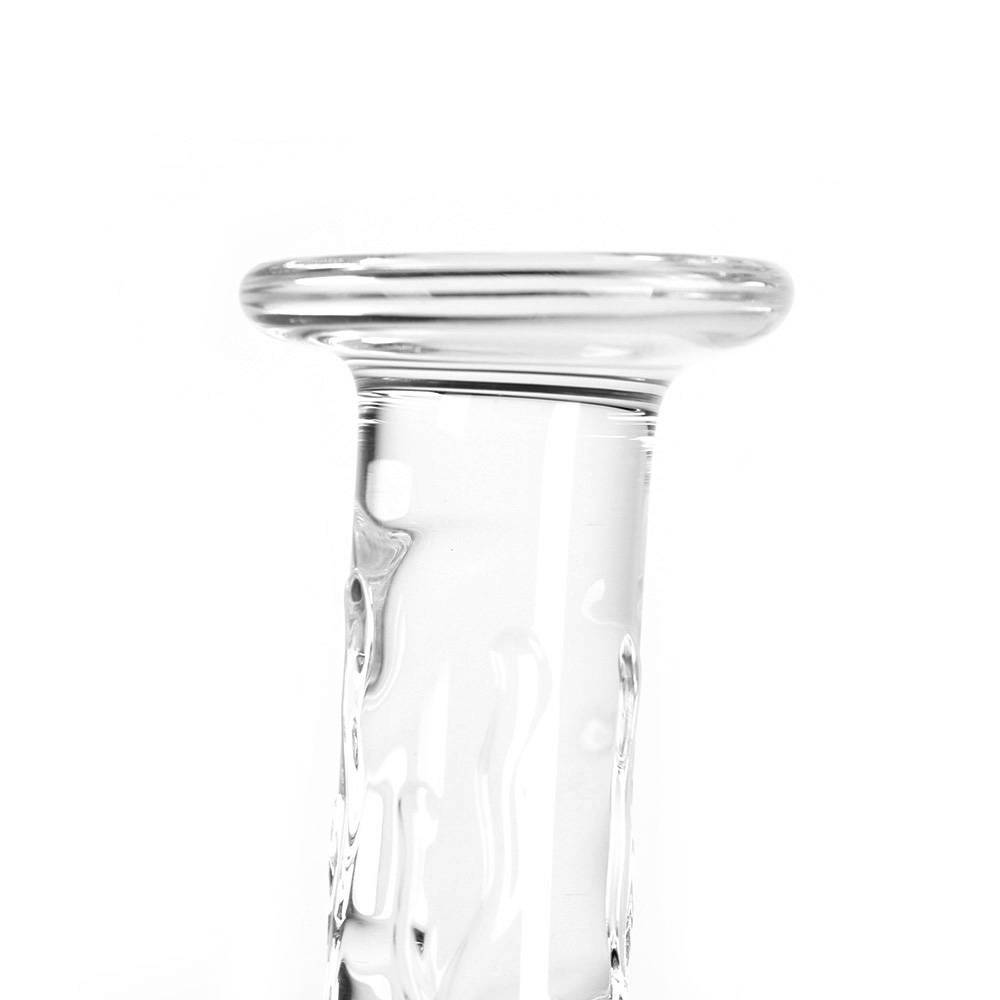 Clear Glass Dildo Round Penis 19 cm – Hot & Cold Pleasure