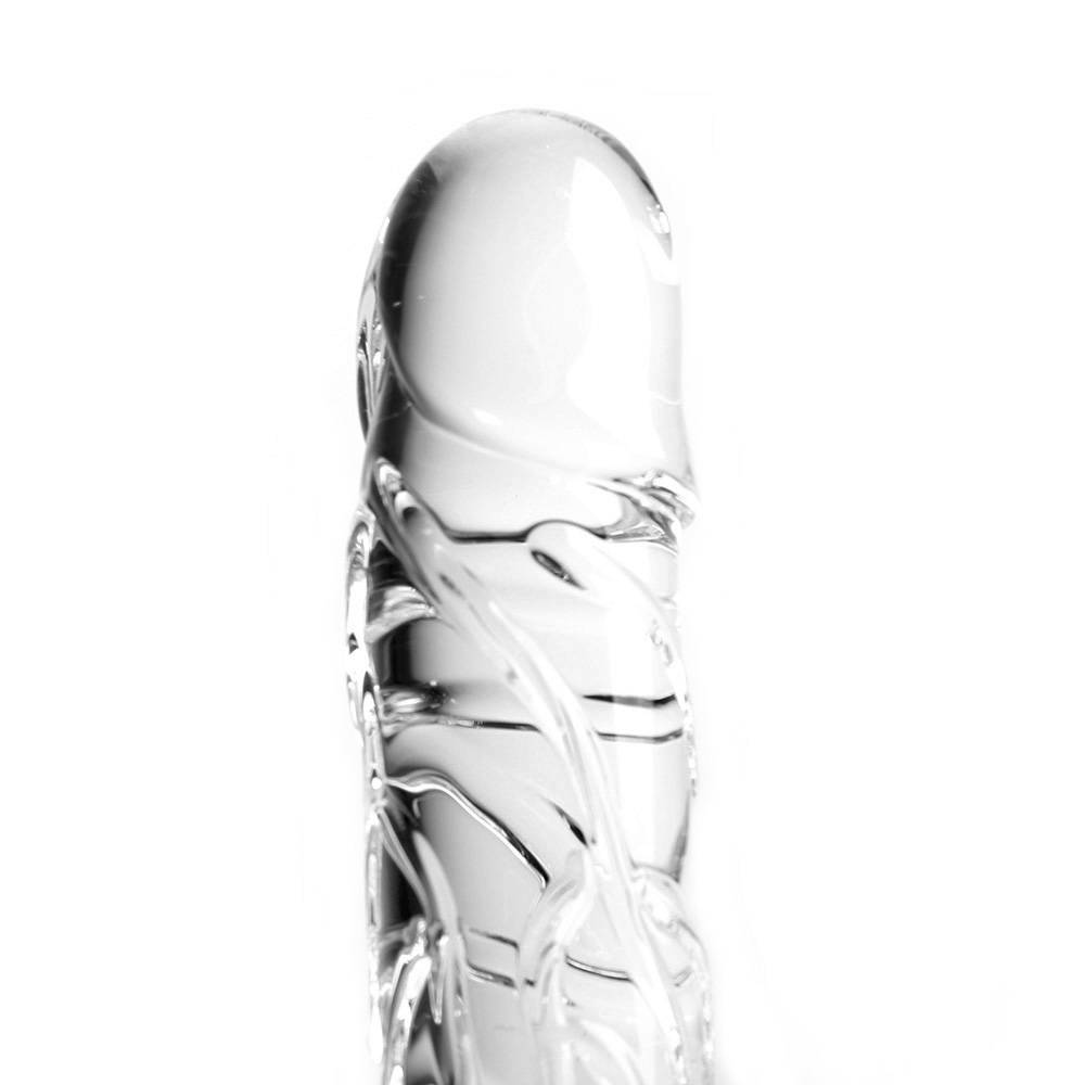 Dildo Clear Penis Round with Balls 20 x 4.5 cm