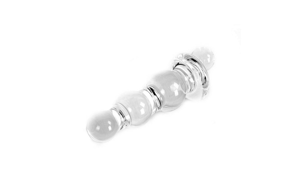Clear Twister Dildo 17.5 cm - Glass Dildo Hot & Cold