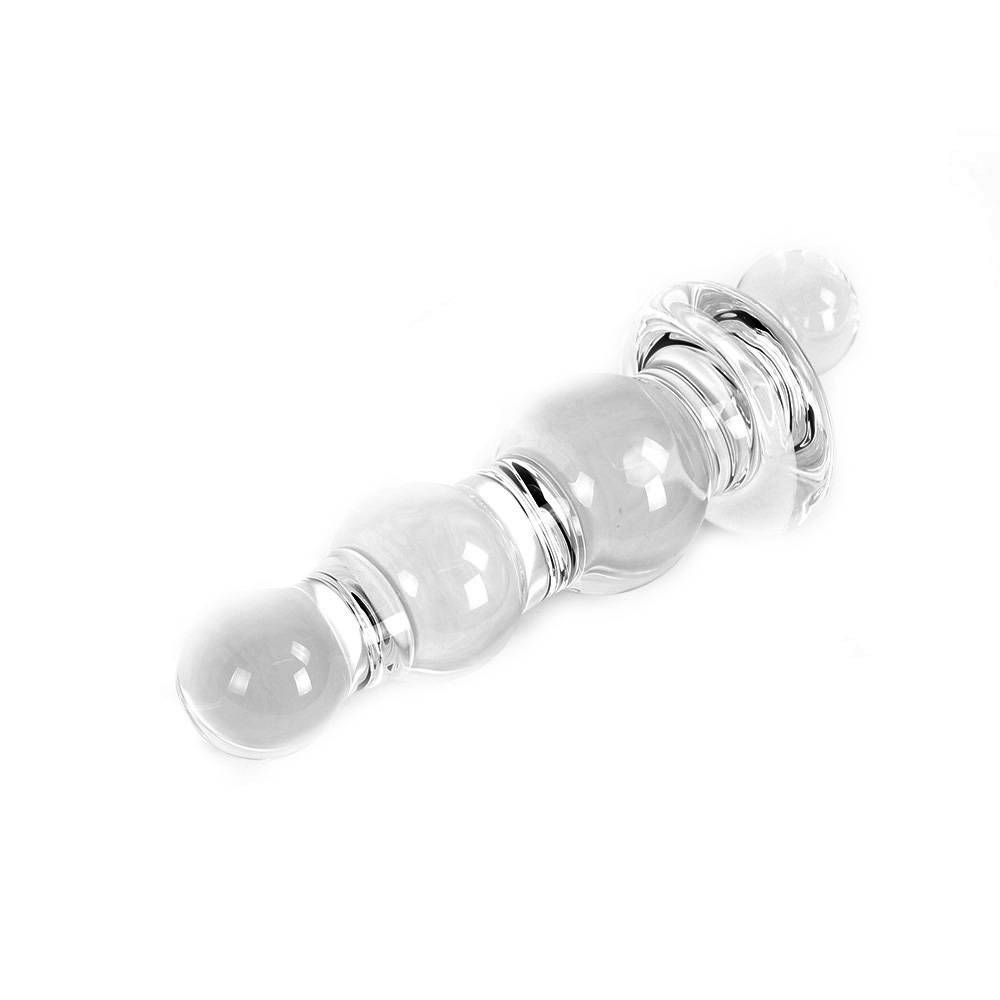 Dildo Helder Twister 17,5 cm - Glazen Dildo Warm & Koud