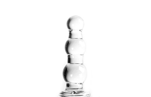 Dildo Clear Twister 17,5 cm – Glasdildo warm & kalt