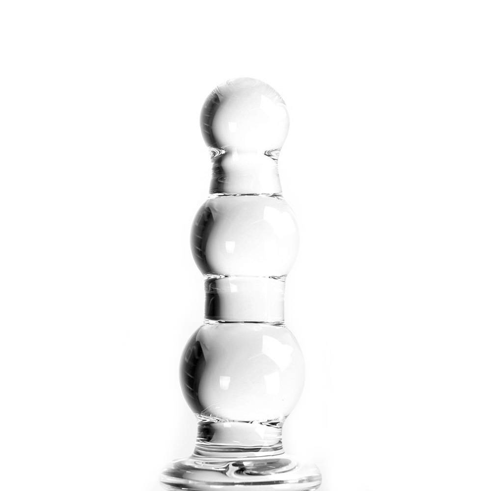 Dildo Helder Twister 17,5 cm - Glazen Dildo Warm & Koud