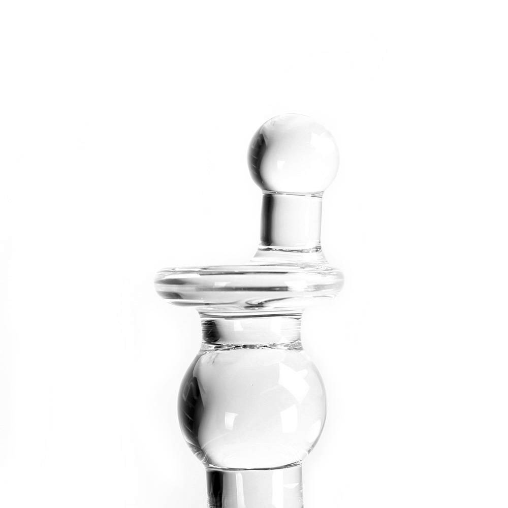 Dildo Clear Twister 17,5 cm – Glasdildo warm & kalt