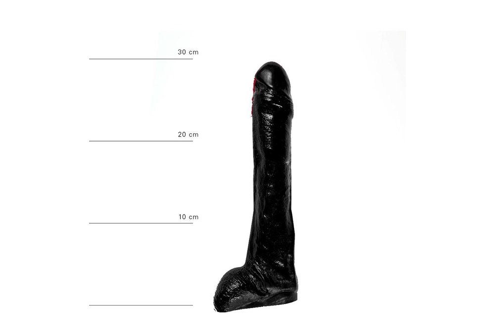 Klassieke Dildo 29 cm | Zwart, Rood & Blauw, Flexibel