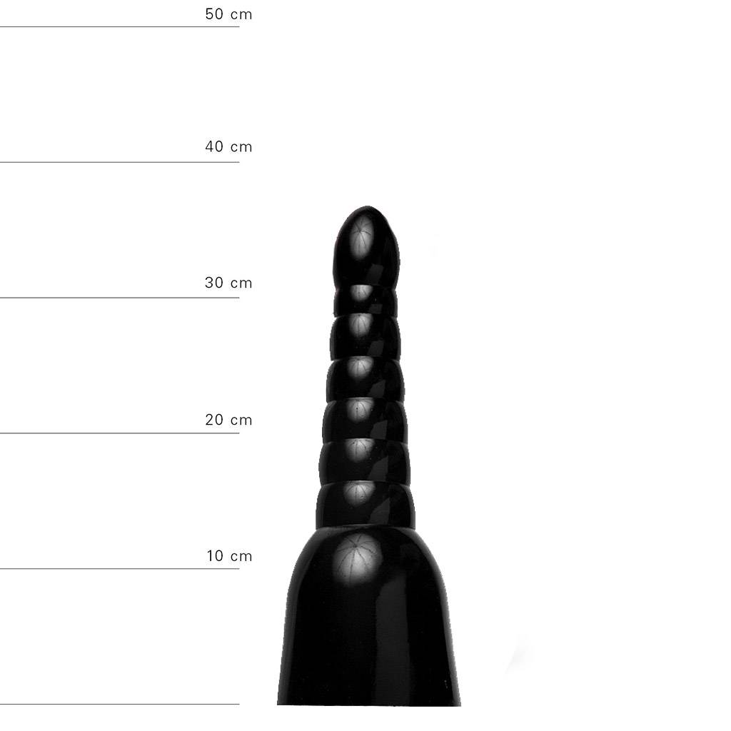 Anal-Dildo 34 cm – Großer realistischer Dildo Schwarz/Rot/Blau